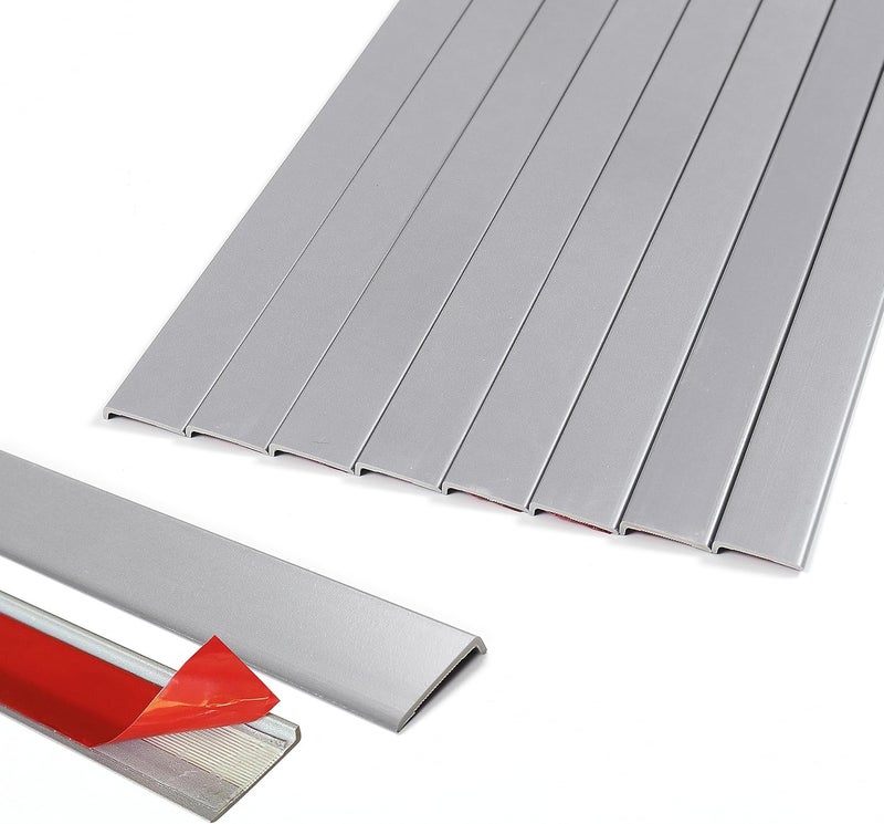 Tilingview 10 Pcs Peel and Stick Tile Trim Edge, Self-Adhesive 12" PVC Molding Edging for Kitchen Backsplash (Dull Gray) - Image 4